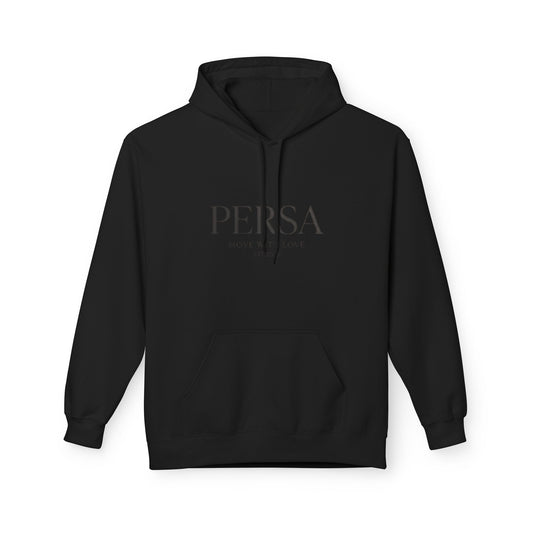 Persa Heart Logo Hoodie — Minimal Monogram Pullover