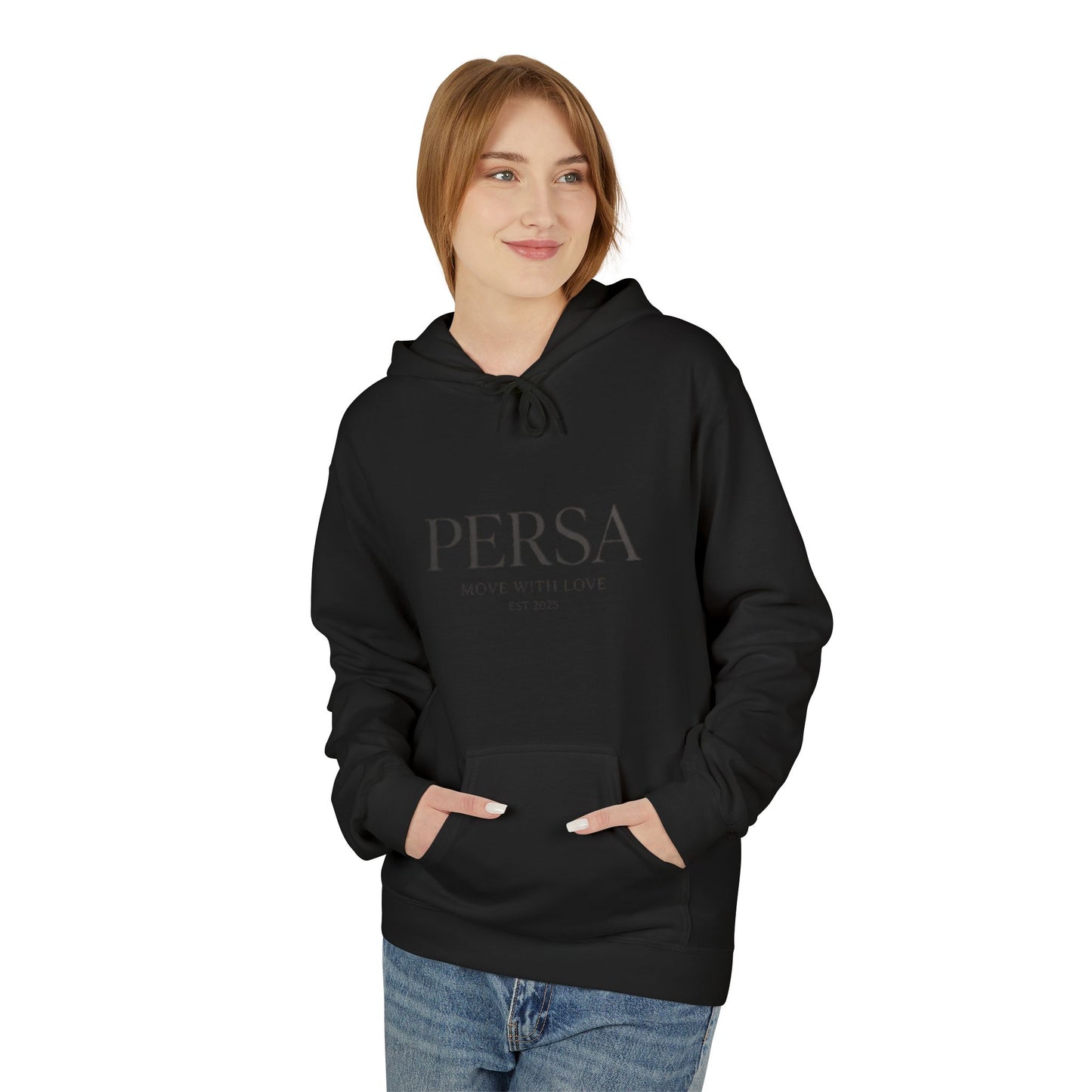 Persa Heart Logo Hoodie — Minimal Monogram Pullover