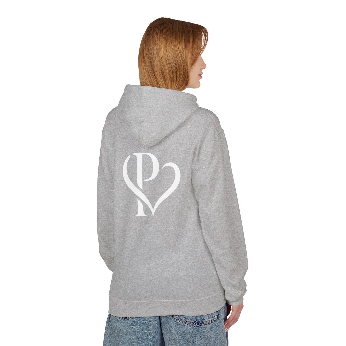 Persa Heart Logo Hoodie — Minimal Monogram Pullover