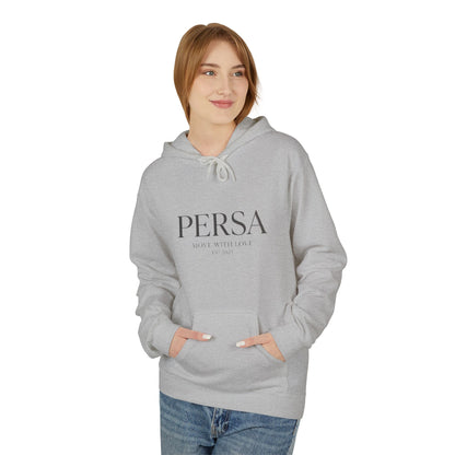 Persa Heart Logo Hoodie — Minimal Monogram Pullover