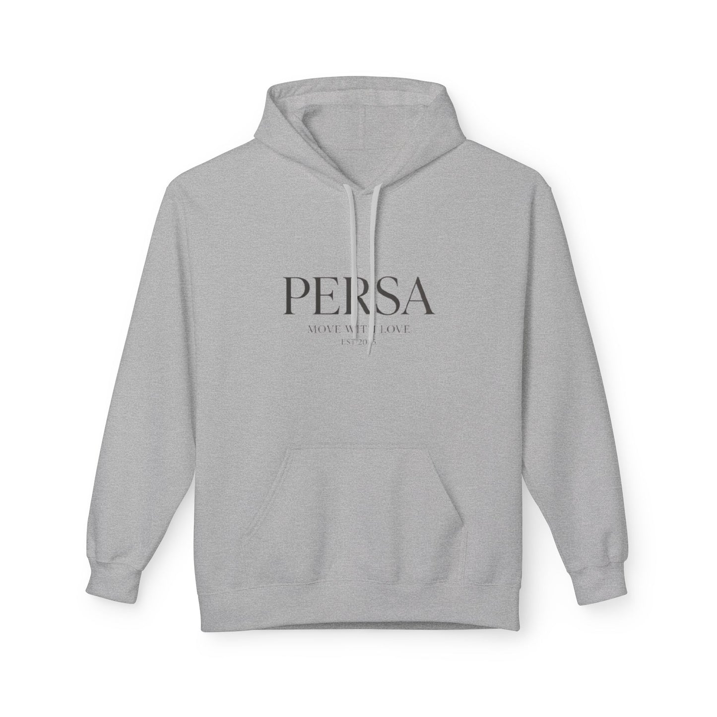 Persa Heart Logo Hoodie — Minimal Monogram Pullover