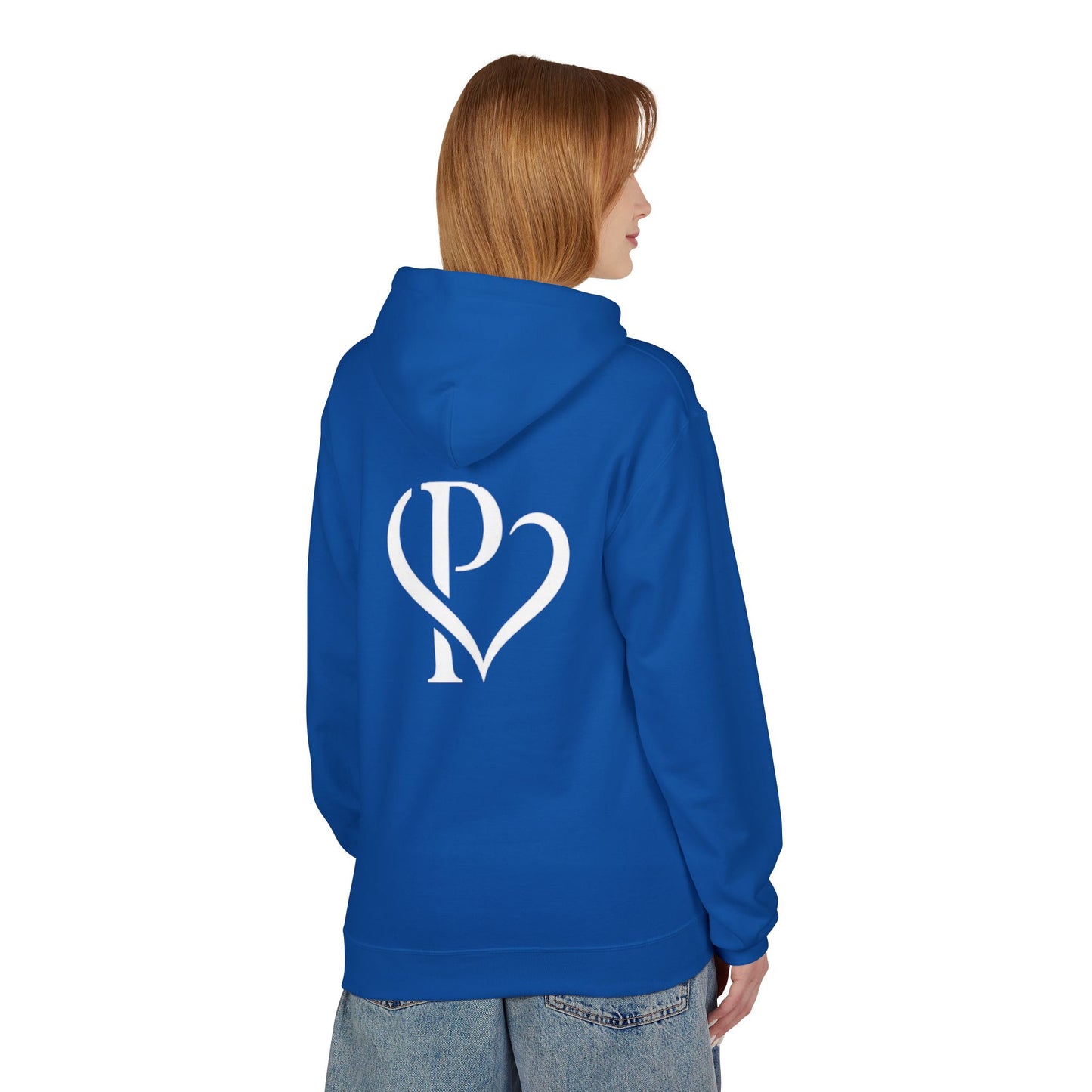 Persa Heart Logo Hoodie — Minimal Monogram Pullover
