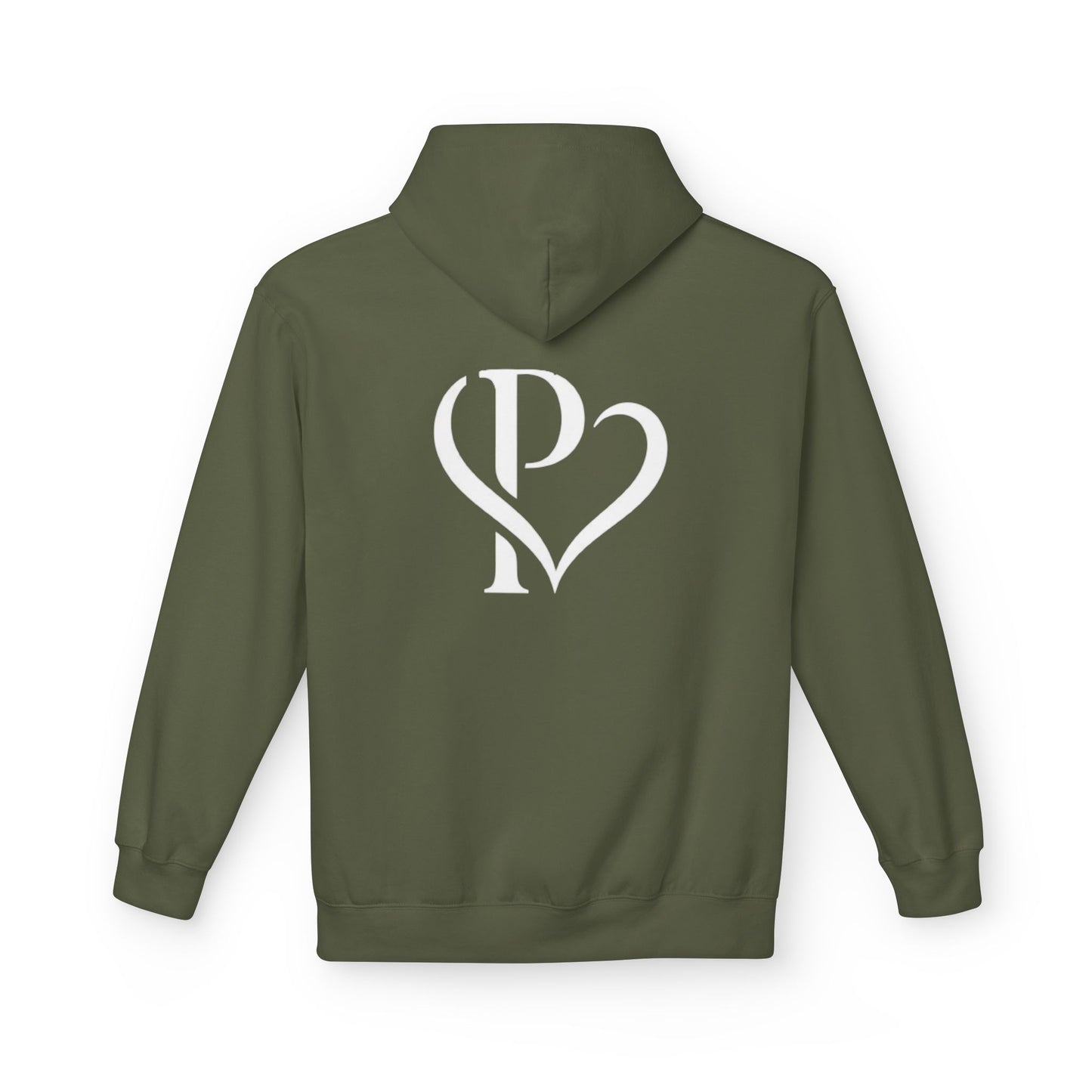 Persa Heart Logo Hoodie — Minimal Monogram Pullover