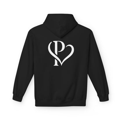 Persa Heart Logo Hoodie — Minimal Monogram Pullover