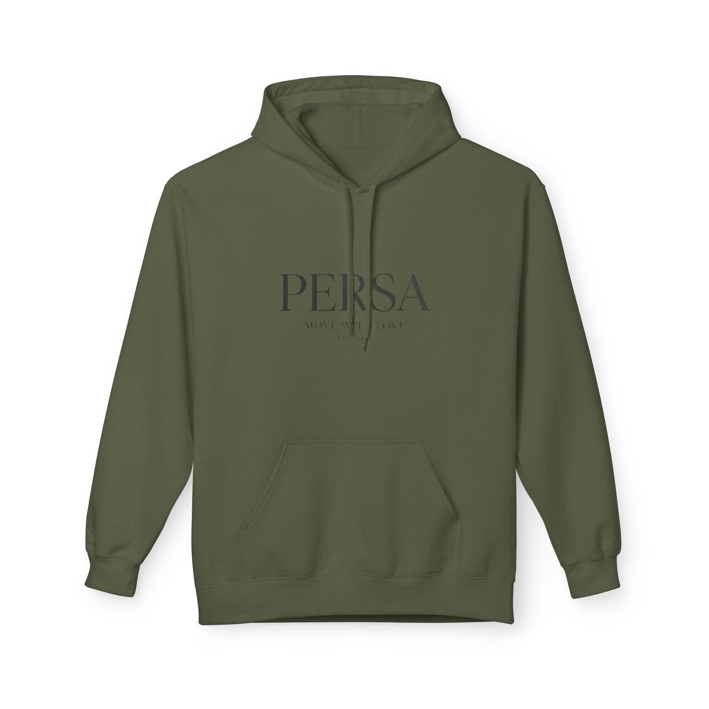Persa Heart Logo Hoodie — Minimal Monogram Pullover
