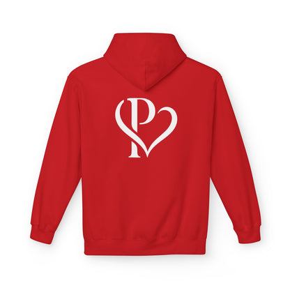 Persa Heart Logo Hoodie — Minimal Monogram Pullover