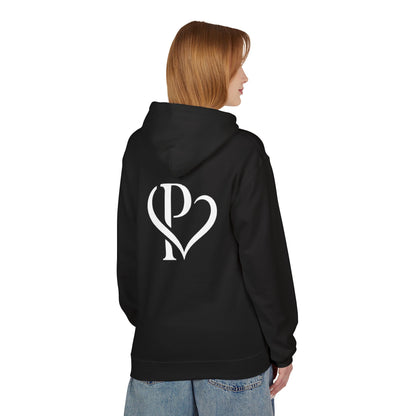Persa Heart Logo Hoodie — Minimal Monogram Pullover